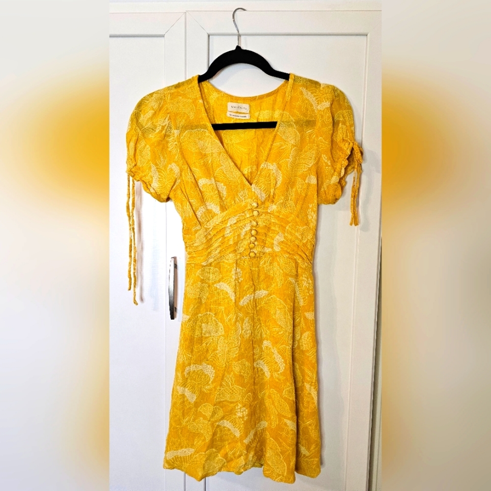 Urban Outfitters Talia Tie Sleeve Dress